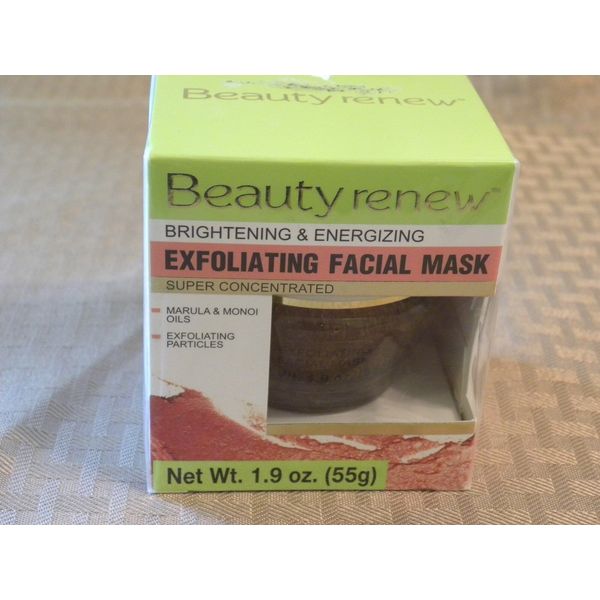 New Beauty Renew Exfoliating Facial Mask Apricot Seeds Marula and Monoi Oils