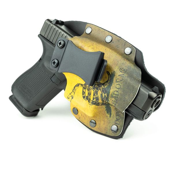 Don't Tread On Me IWB Hybrid Concealed Carry Holster (Left-Hand, for Taurus Judge Steel Frame Public Defender)