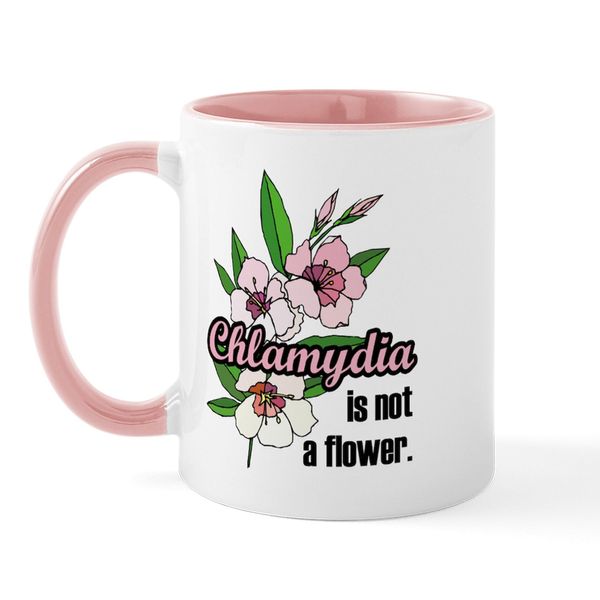 CafePress Chlamydia Flower Mug 11 oz (325 ml) Ceramic Coffee Mug