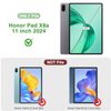 XunyLyee Case for HONOR Pad X8a 11 Inch Tablet Cover (2024), Stand Function PU Leather Protective Case - Black