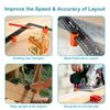 2-Pack Tall Stair Gauges for Framing Square Attachment Jigs for Stair Layout