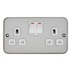 Deta M1209DP Metalclad Switch Socket with Surface Box 13 Amp - 2 Gang DP