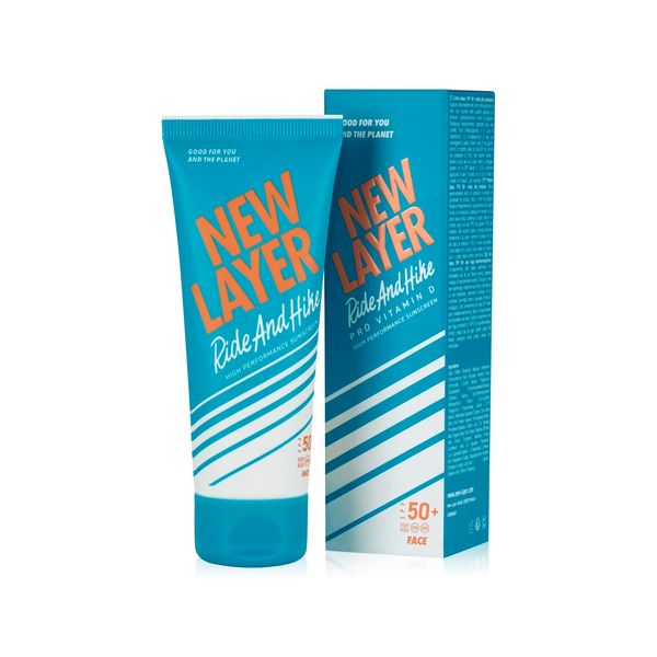 NEW LAYER Sonnencreme Gesicht | LSF 50+ | Pro Vitamin D | Frei von Mikroplastik | Reef-friendly | Frei von Octocrylen | Wasserfest | Klimaneutral (75ml)