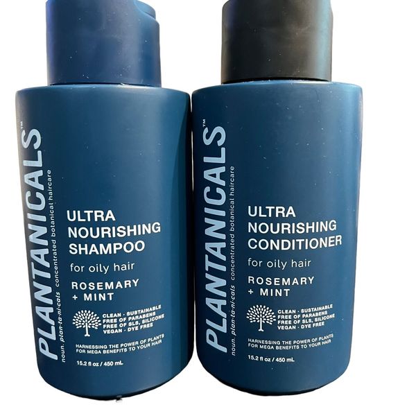 Plantanicals ~ Rosemary & Mint Ultra Nourishing Shampoo & Conditioner 15.2 fl oz