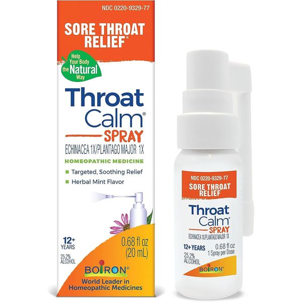 Boiron ThroatCalm Spray, 0.68 Fluid Ounces