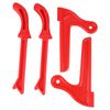 Woodworking Safety Push Sticks Set, Protective Hand Tool for Table Saw Carpentry, Red, 4pcs