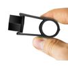 Biomar Labs Wheel Nut Covers Locking Bolt Caps Universal 17mm Black Gloss NB 1