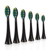 Voom Sonic Pro 7 Series Replacement Brush Heads Black/WHITE