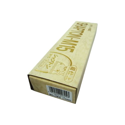SHAPTON Japanese Ceramic Whetstone M15/Super Finishing Grit 12000,15mm stone with Wooden Base
