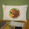 'Roast Dinner Plate' Canvas Clutch Bag/Accessory Case (CL00039081)