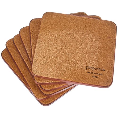 Pimpernel Parisian scene Coasters - set of 6 (Beige,10.5 x 10.5cm (4" x 4"))