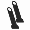 Stainless Steel Ring Lock Universal Helmet Strap D Ring Lock Motorcycle D-Ring Lock(Black)