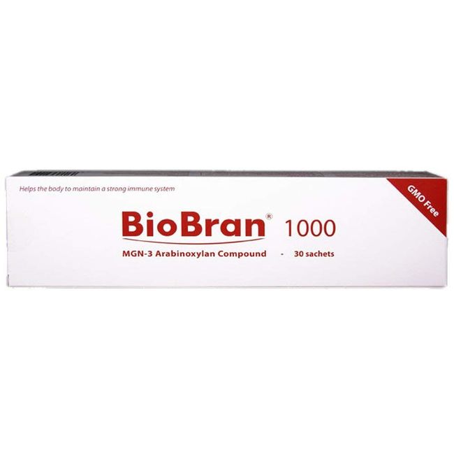 BioBran MGN-3 - Extremely Effective Immune System Booster, from Breaking Down Rice Bran with Enzymes from The Shitake Mushroom (1000 mg, 30 Sachets) Made in Japan, Free DHL Express Shipping Worldwide