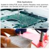 sourcing map Micro PCB Drill Bit Set, 1/8" Shank 2.3mm Solid Tungsten Carbide CNC Engraving Print Circuit Board Drill Bits Rotary Tool 10pcs