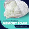 King Size Memory Foam Pillows - Pack of 2 - Adjustable Fill for Sleeping W/Extra