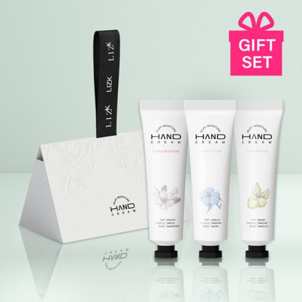 [Head office direct management] Liz K Silky Moisture High Moisturizing Perfume Hand Cream 30g 3-piece gift set (gift box packaging)