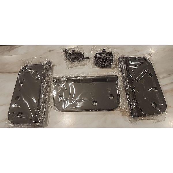 Schalge 4" Hinge 5/8" RAD matte Black