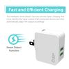Silicon Power Dual Port USB Ultra Compact Wall Charger 2.4A Output, Foldable Plug & Smart-Detect for Optimized Charging Performance