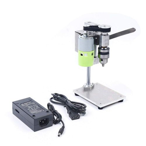 Mini Bench Top Drill Press Electric Bench Drilling Machine for Wood Metal 795 Motor B12 Chuck 100W