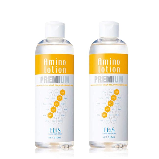 EBiS Cosmetics Amino Lotion, Premium 10.1 fl oz (310 ml) x 2, Set of 2, Lotion, Moisturizing, Made in Japan, Large Capacity, Alcohol Free, Amino Acid, Lotion, Moisturizing Lotion, Unisex