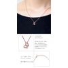 [Petilu] Initial tete Chocolat Necklace Gift 12cm 4S Size (Normal)