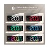 JALL 16" Large Digital Wall Clock with Remote Control, Dual 16 inches, Black 