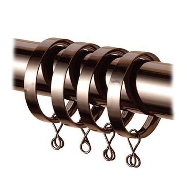 Speedy Products 28mm Flat Lined Rings Pk8 Polished Graphite