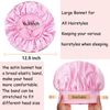 5 Pack Silk Bonnet for Sleeping Satin Bonnet for Sleeping, Bonnets for Black Women Hair Bonnet for Sleeping Silk Sleep Cap, Wide Soft Band Large Bonnet for Curly Hair