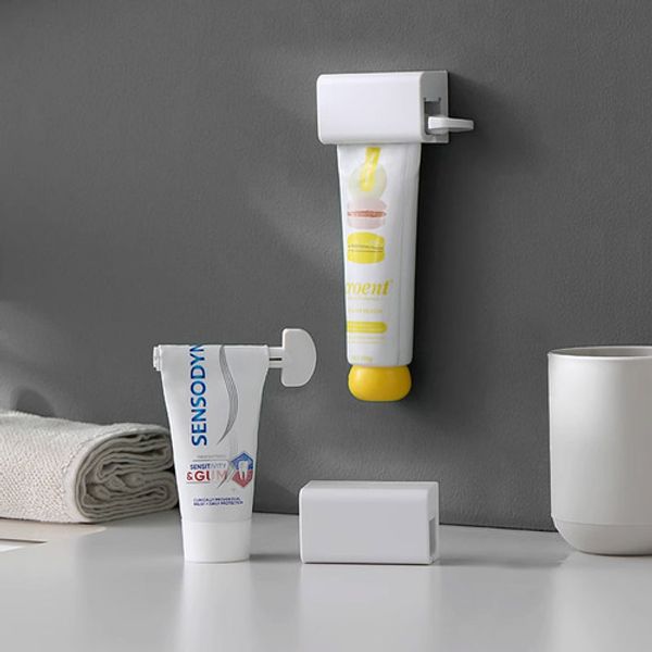 Magnetic sticky toothpaste squeezer