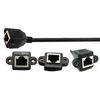 zdyCGTime 10inch Cat6e RJ45 M/F Shielded Ethernet Network Screw Panel Mount Extension Cable