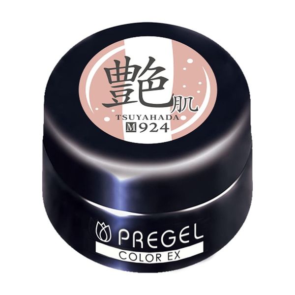 PRE GEL PG-CE924 Color Gel, Color EX, Glossy Skin, 0.1 oz (3 g), UV/LED Compatible