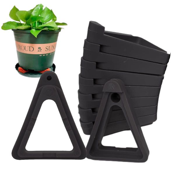 S.fields.inc Plant Pot Feet Pot Keeper Pot Stand Pot Base Potted Plant Saucer Paving Stone (Black)