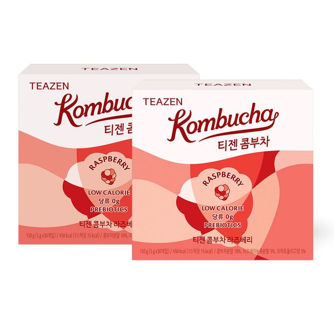 Teazen Kombucha Raspberry 30 sticks x 2 boxes