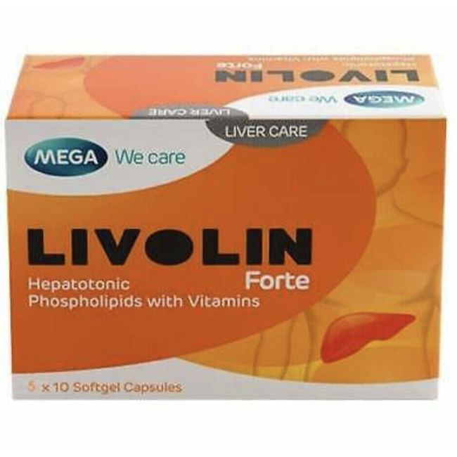 4 X Livolin Forte 50'S Liver Cleanse Detox Vitamin Supplement - Free  Shipping