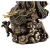 Top Collection Quan Yin on Dragon Statue - Kwan Yin Asian Goddess of Mercy and Compassion in Premium Cold Cast Bronze- 14-Inch Avalokiteshvara Collectible Figurine