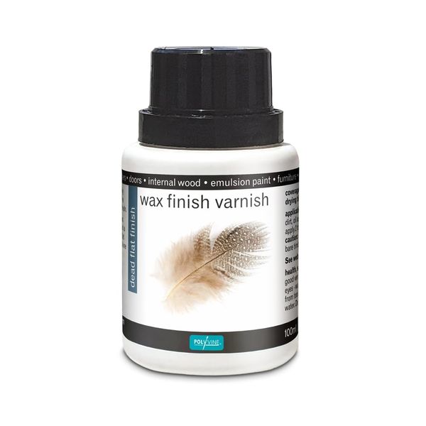 Polyvine Wax Finish Varnish Dead Flat 100ML