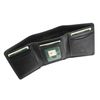 VISCONTI Heritage Collection Compton Leather Tri-Fold Wallet RFID Blocking HT18 Black