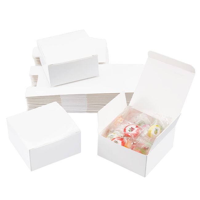 PH PandaHall Boxes, Wrapping, Solid, Mini Gift Box, Foldable, White, Gift Box, Set of 30, Crafts, Small Gift Boxes, Foldable, Wrapping Box, Paper, Candy, Snacks, Trinket