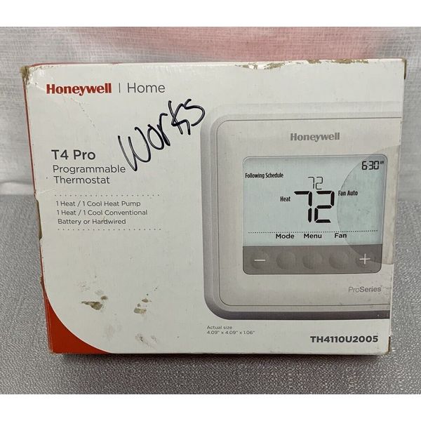 Honeywell Home T4 Pro Programmable Thermostat TH4110U2005