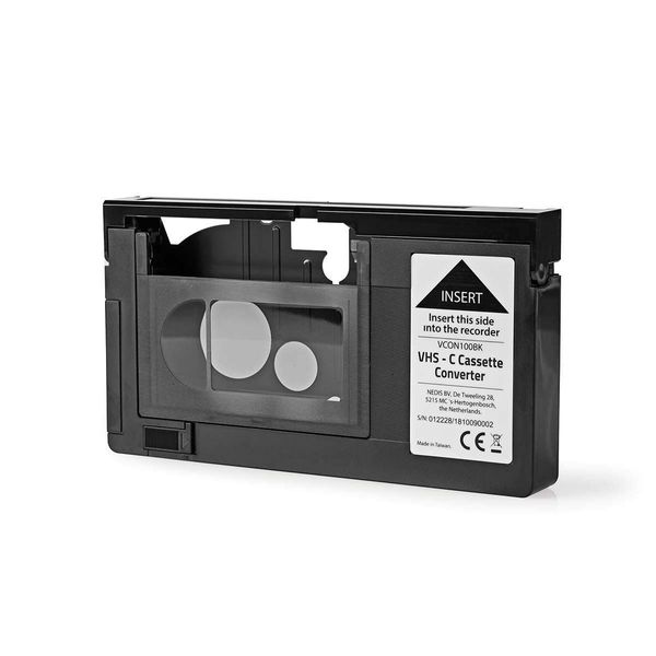 nedis VHS-C ADAPTOR - Tape Adapter, Black