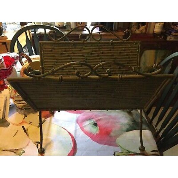 Vintage/ Antique Fold Up Fireplace Wood Holder or Magazine Rack