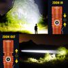 Rechargeable Tactical Flashlights, High Lumens Small Mini USB-C LED Flashlight, Compact EDC Flash Light, 4 Modes&Memory Function, Waterproof Pocket Lights for Home,Camping,Emergency (2, Orange)