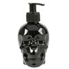 Gothic BLACK SKULL HEAD LIQUID SOAP DISPENSER Plastic Reusable Scented Halloween
