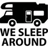 CafePress We Sleep Around Oval Car Bumper Sticker