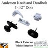 Andersen Storm Door Handle Set With Deadbolt Kit For 1.5 Inch Storm Door 