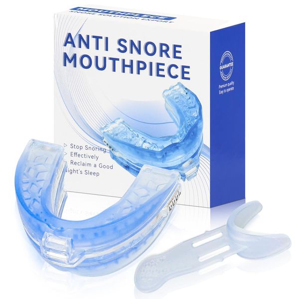 LYPPUL Anti Snoring Devices, Anti Snore Mouth Guard, Snoring Aids for Men and Women, Adjustable Mouth Guard, Sleep Apnea Mouthpiece, Comfortable and Effective Snore Stopper