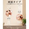 Auxmir Hand Mirror, Magnifier, 30x, Foldable, Double Sided Handle, Compact Mirror, 30x Equal Time, Tabletop Mirror, Compact, Portable, Round