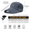 ELLEWIN Men's Baseball Cap UPF50 Hat W/Foldable Long Large Bill,One Size,D-Grey