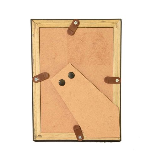 FUJICOLOR 404986 Portrait Picture Frame, Size L, Black Wood, Non-Reflective Glass