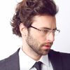 FREESE Blue Light Blocking Glasses, PC Glasses, Date Glasses, Men's, Ultra Lightweight, Memory Shape, Half Rim, Eyewear Brand from Fukuoka, bright black